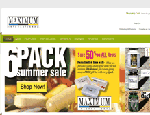 Tablet Screenshot of maximuminternational.com